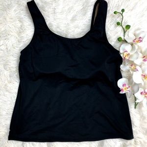 LL Bean Swimwear tankini top scoop neck Size 12